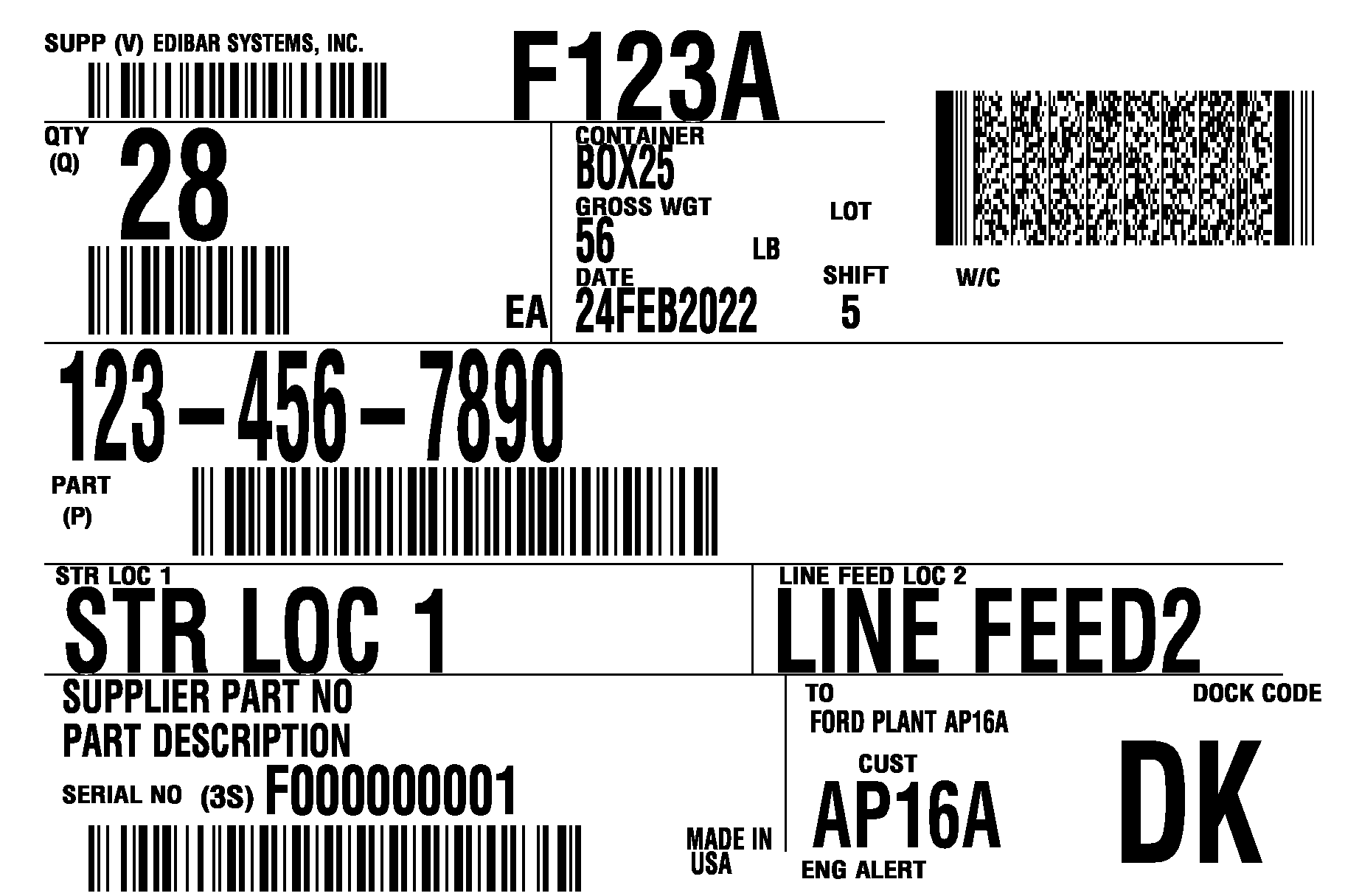 Ford Label Certification